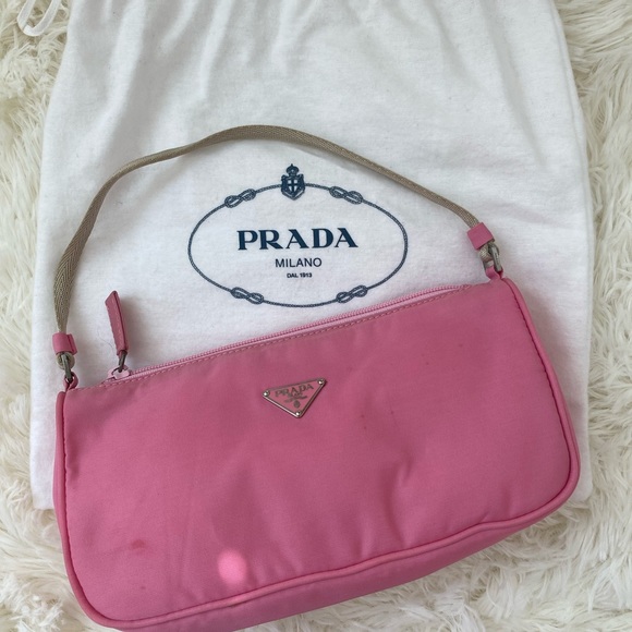 Pink Prada Nylon Tessutto Pouchette - Picture 5 of 6
